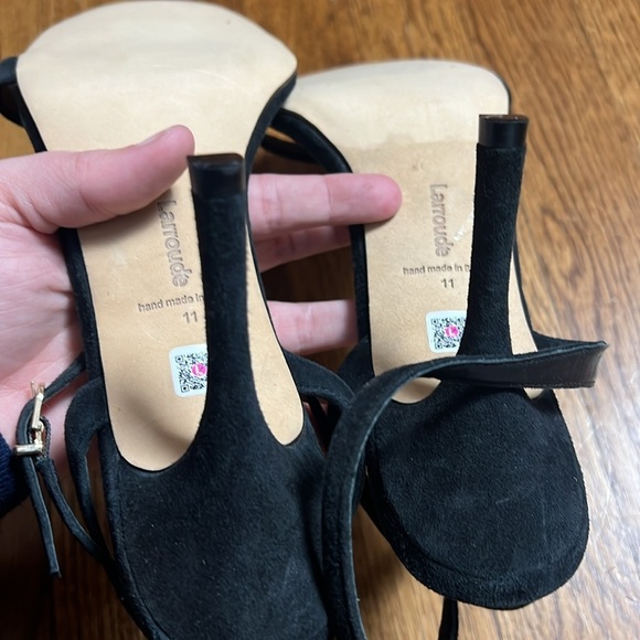 Larroude The Nyx Heel in Black Size 11 - Picture 4 of 6
